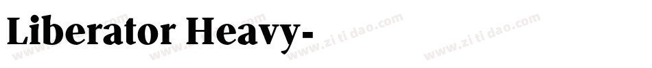 Liberator Heavy字体转换